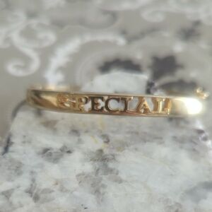 Gold 'Special' Vintage Mazer Brothers Bangle Bracelet